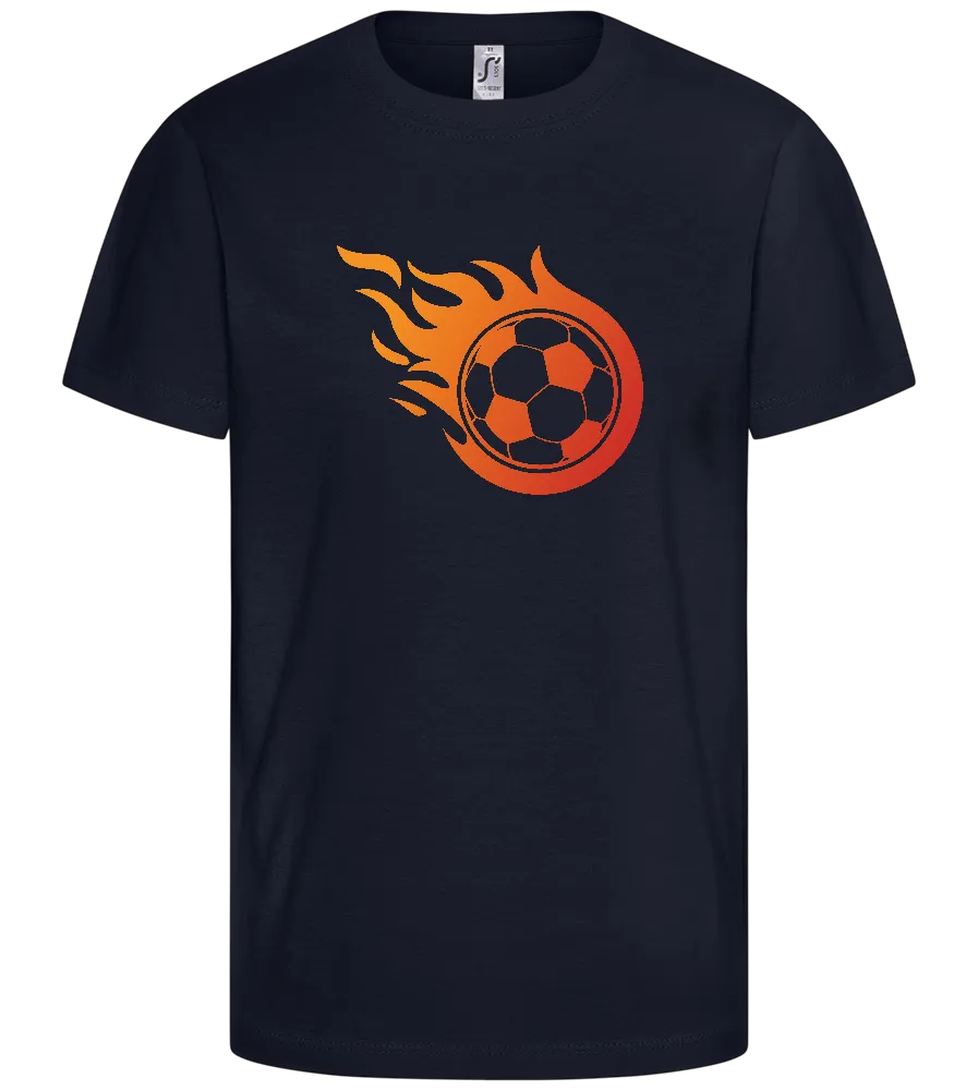 Ball on Fire Design - Comfort kids fitted t-shirt