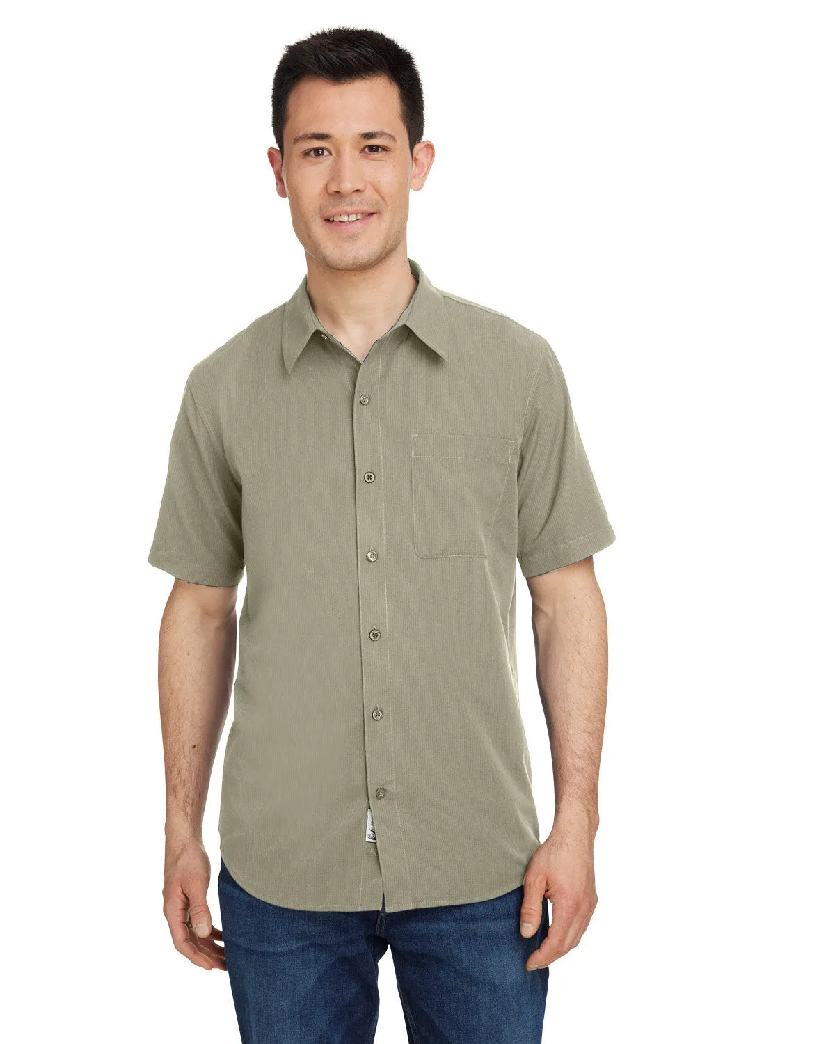 Marmot Men's Aerobora Short-Sleeve Woven, Vetiver